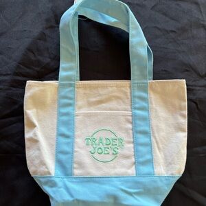 Trader Joe's Blue and White Tote Bag